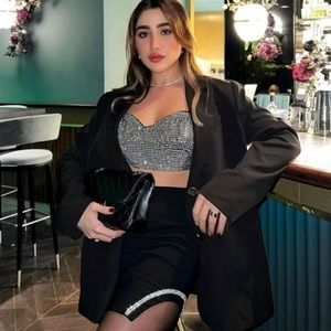 Zara black mini skirt Xs